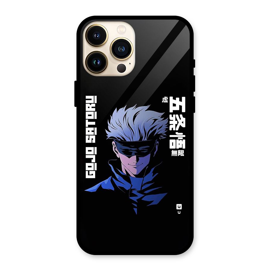 Gojo Sataru Smiles Glass Back Case for iPhone 13 Pro Max