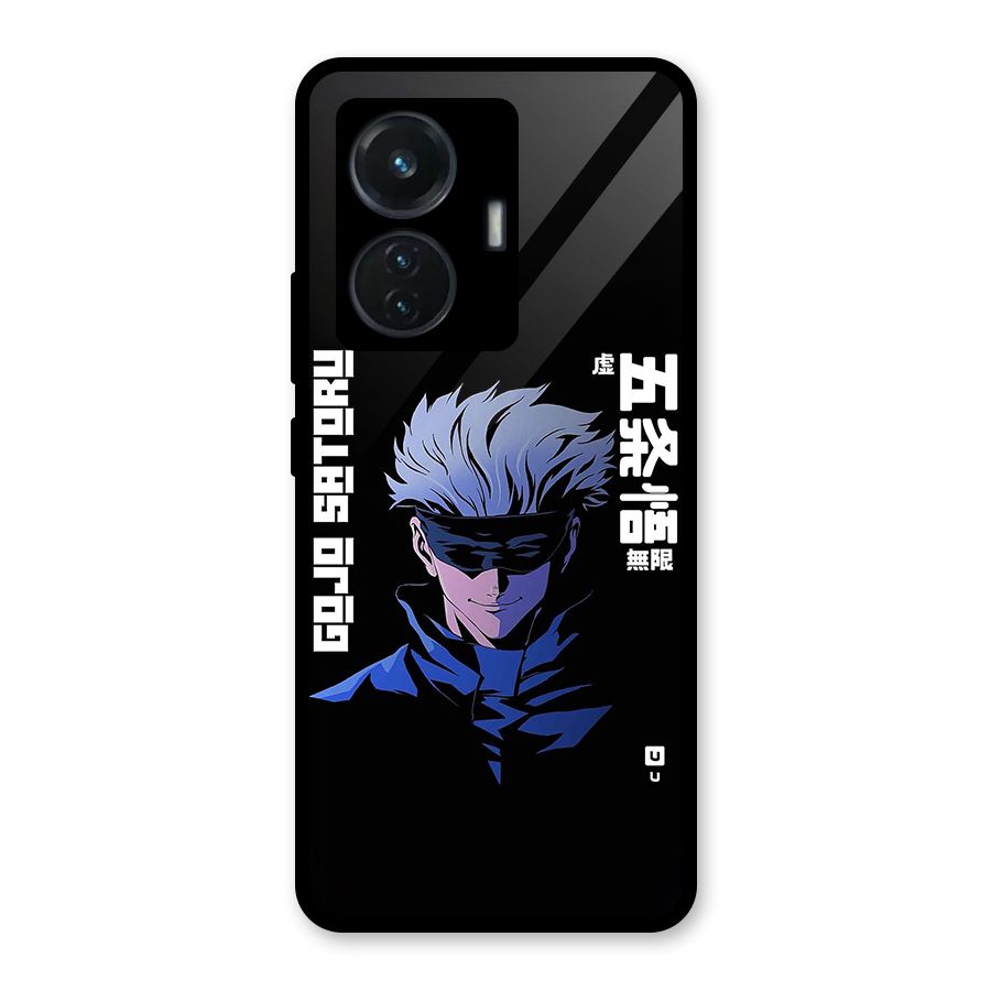 Gojo Sataru Smiles Glass Back Case for iQOO Z6 44W