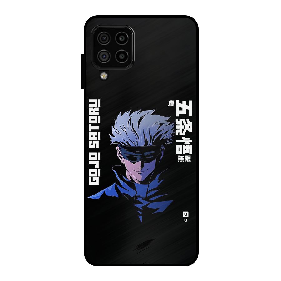 Gojo Sataru Smiles Metal Back Case for Galaxy A22 4G