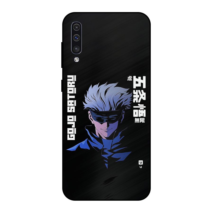 Gojo Sataru Smiles Metal Back Case for Galaxy A30s