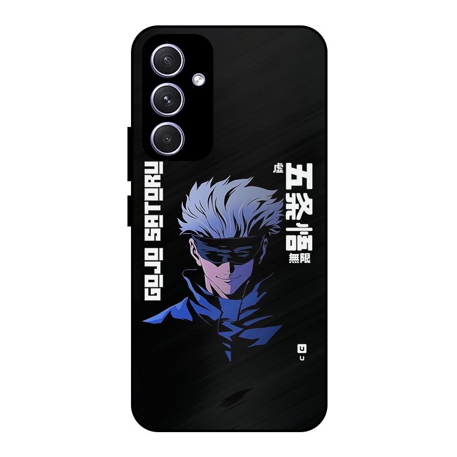 Gojo Sataru Smiles Metal Back Case for Galaxy A54