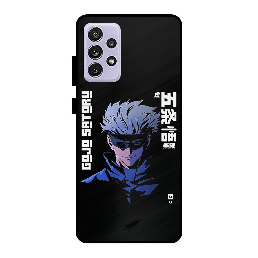 Gojo Sataru Smiles Metal Back Case for Galaxy A72