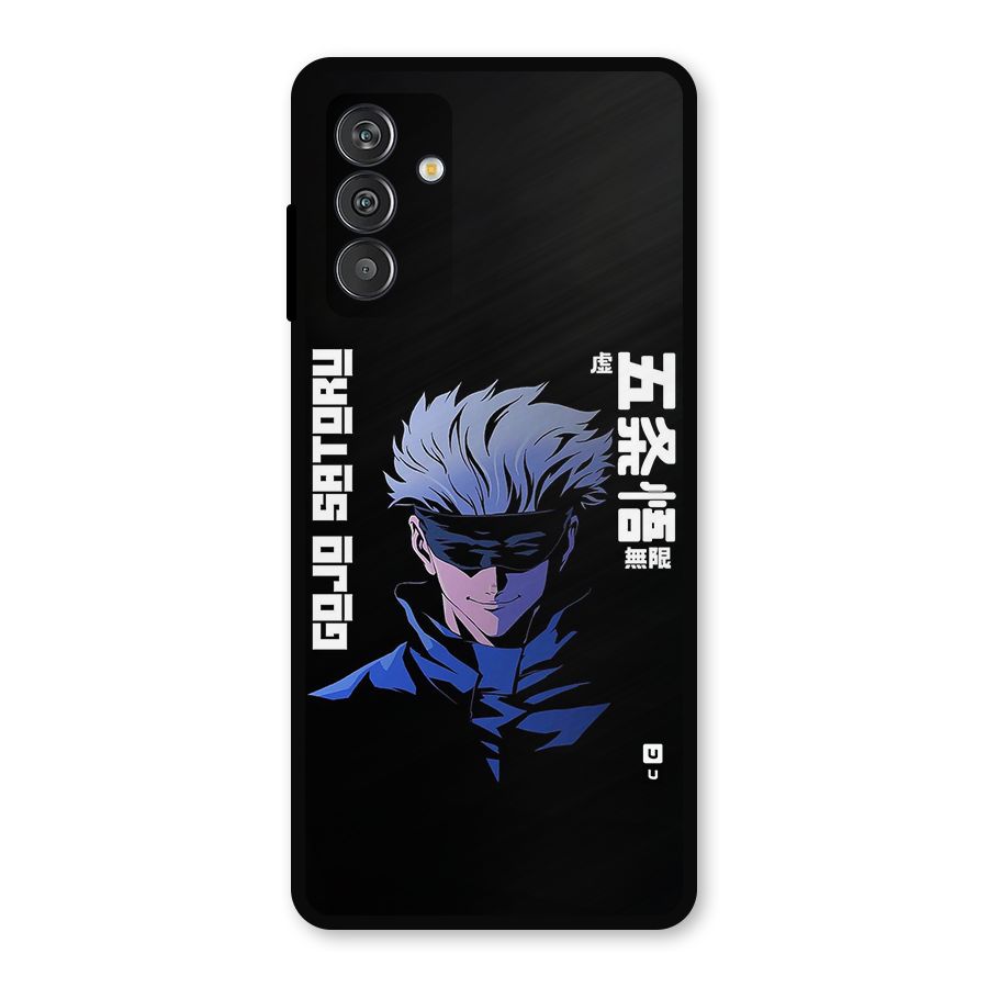 Gojo Sataru Smiles Metal Back Case for Galaxy F13