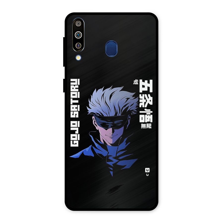 Gojo Sataru Smiles Metal Back Case for Galaxy M30