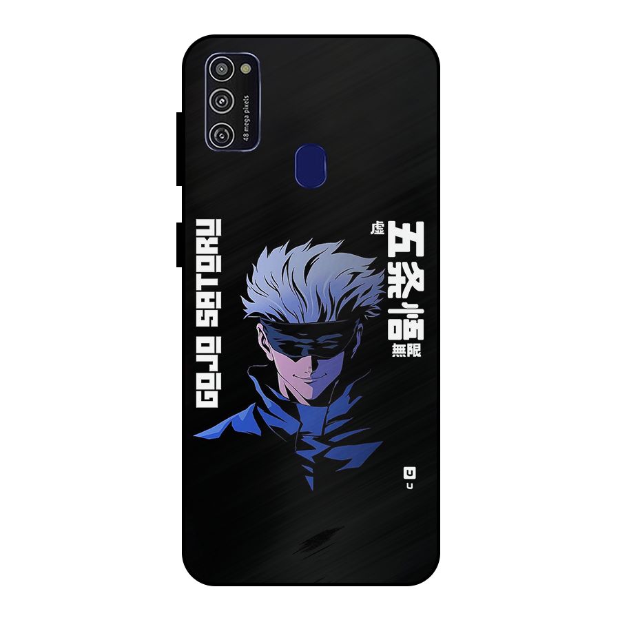 Gojo Sataru Smiles Metal Back Case for Galaxy M30s