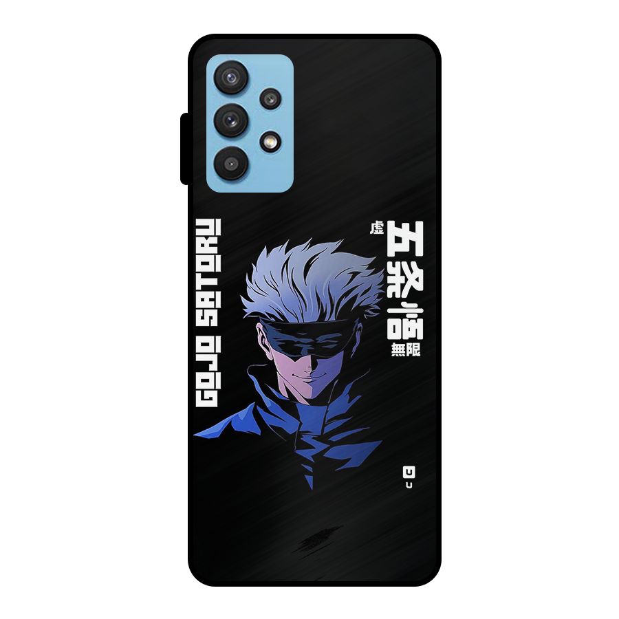 Gojo Sataru Smiles Metal Back Case for Galaxy M32 5G