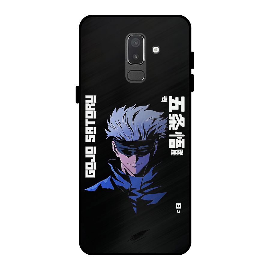 Gojo Sataru Smiles Metal Back Case for Galaxy On8 (2018)