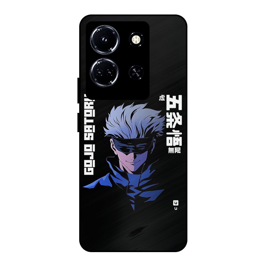 Gojo Sataru Smiles Metal Back Case for Infinix Note 30 5G