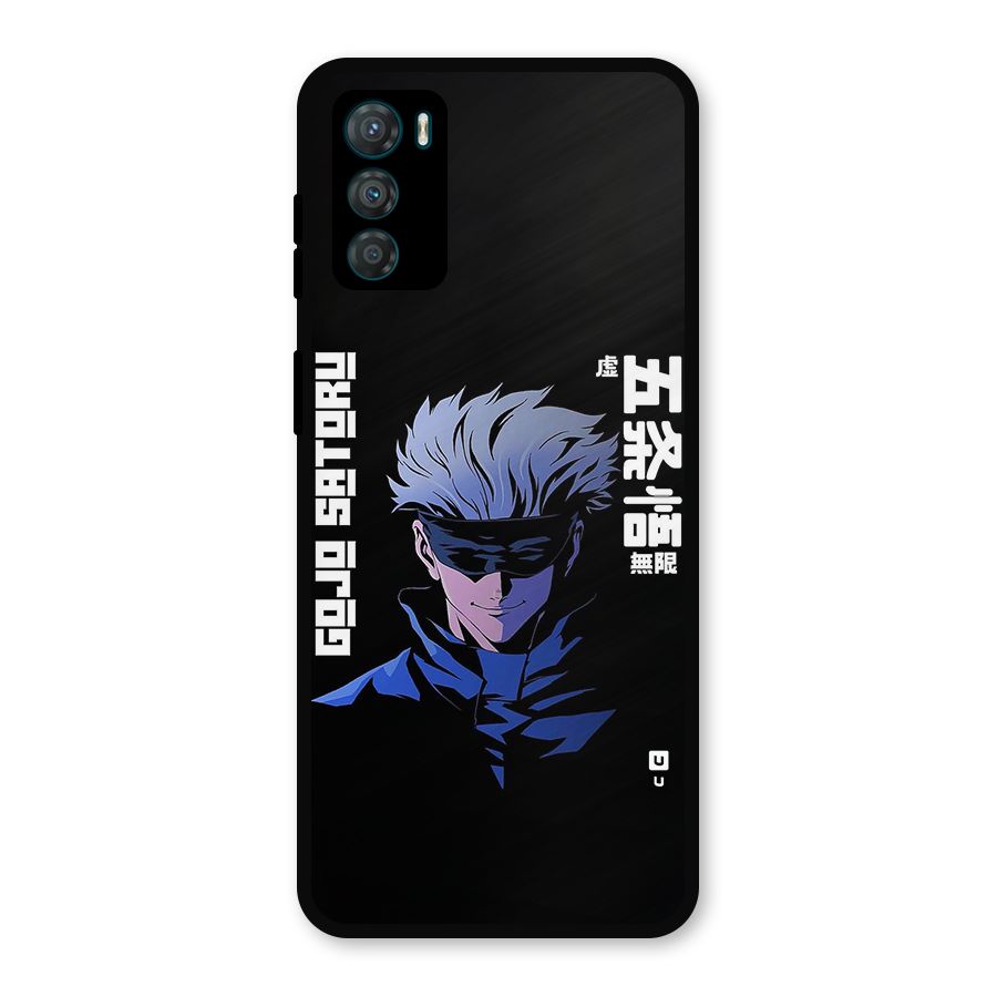 Gojo Sataru Smiles Metal Back Case for Moto G42