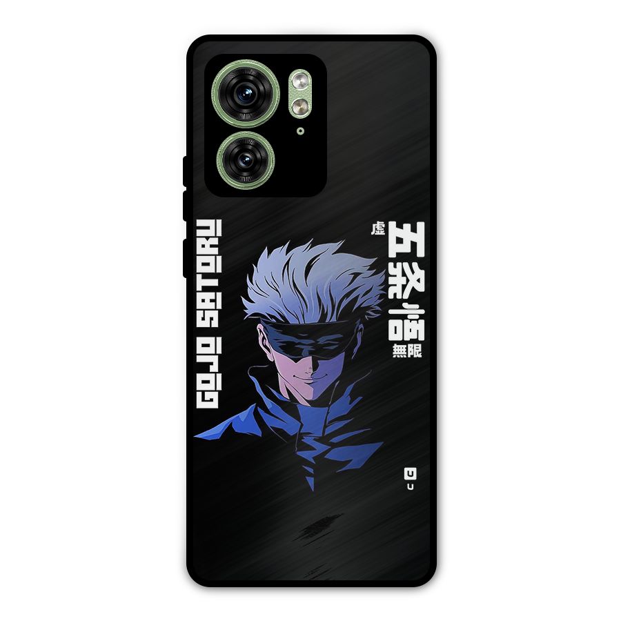 Gojo Sataru Smiles Metal Back Case for Motorola Edge 40 5G