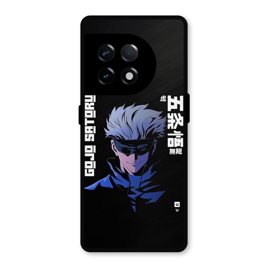 Gojo Sataru Smiles Metal Back Case for OnePlus 11R
