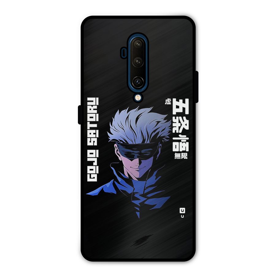 Gojo Sataru Smiles Metal Back Case for OnePlus 7T Pro