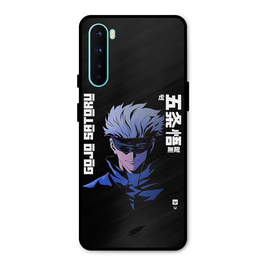 Gojo Sataru Smiles Metal Back Case for OnePlus Nord