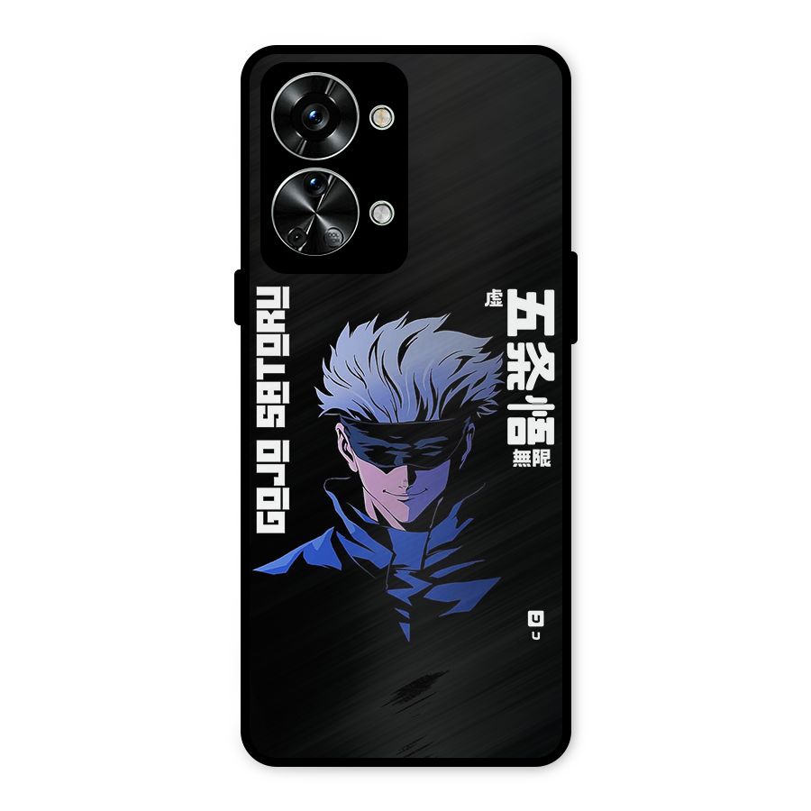 Gojo Sataru Smiles Metal Back Case for OnePlus Nord 2T