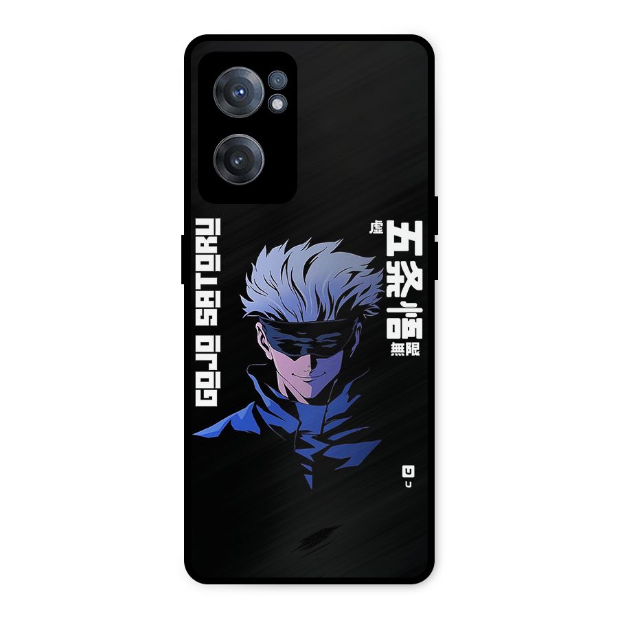 Gojo Sataru Smiles Metal Back Case for OnePlus Nord CE 2 5G