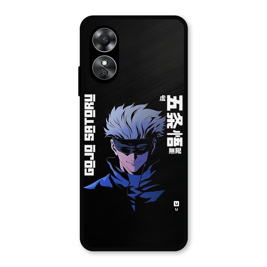 Gojo Sataru Smiles Metal Back Case for Oppo A17