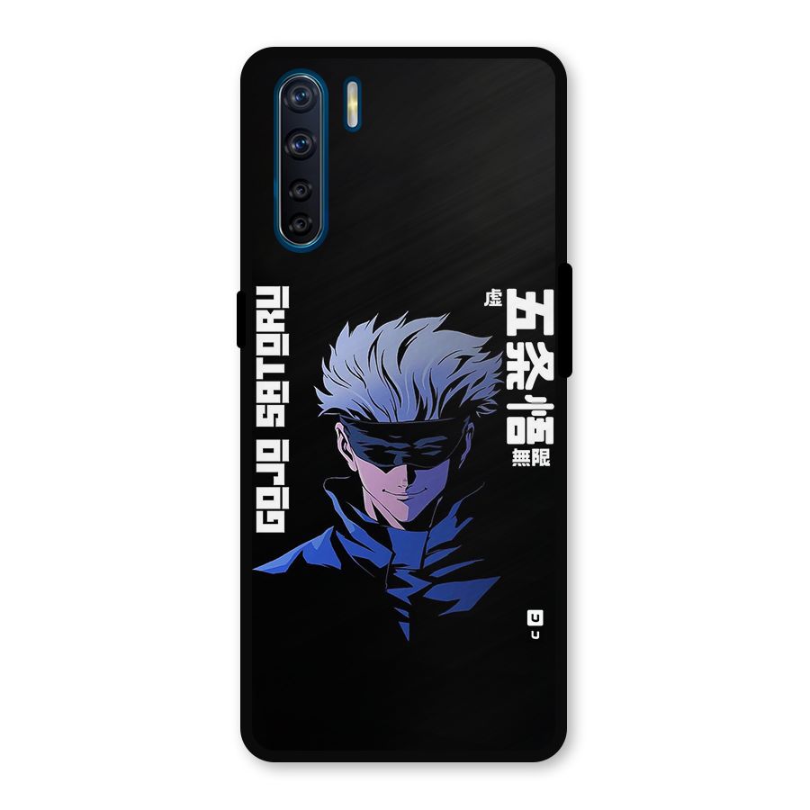 Gojo Sataru Smiles Metal Back Case for Oppo F15