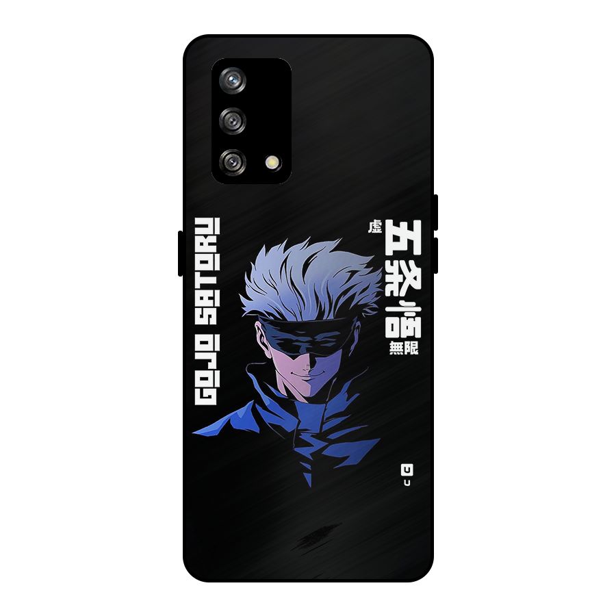 Gojo Sataru Smiles Metal Back Case for Oppo F19