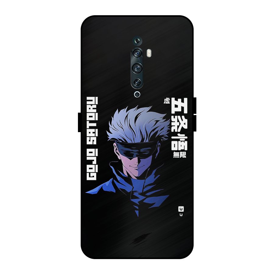 Gojo Sataru Smiles Metal Back Case for Oppo Reno2 Z