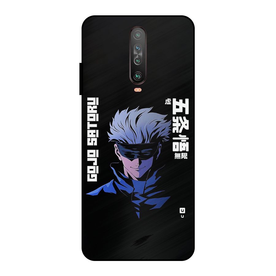 Gojo Sataru Smiles Metal Back Case for Poco X2