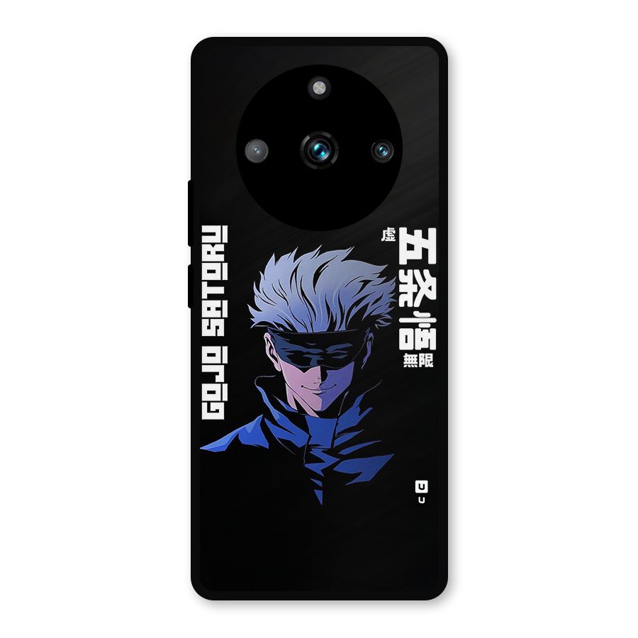 Gojo Sataru Smiles Metal Back Case for Realme 11 Pro Plus