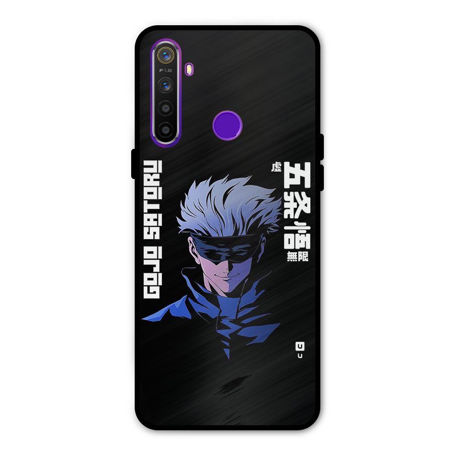 Gojo Sataru Smiles Metal Back Case for Realme 5i