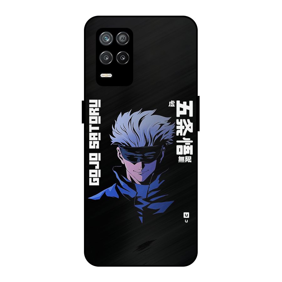 Gojo Sataru Smiles Metal Back Case for Realme 8s 5G