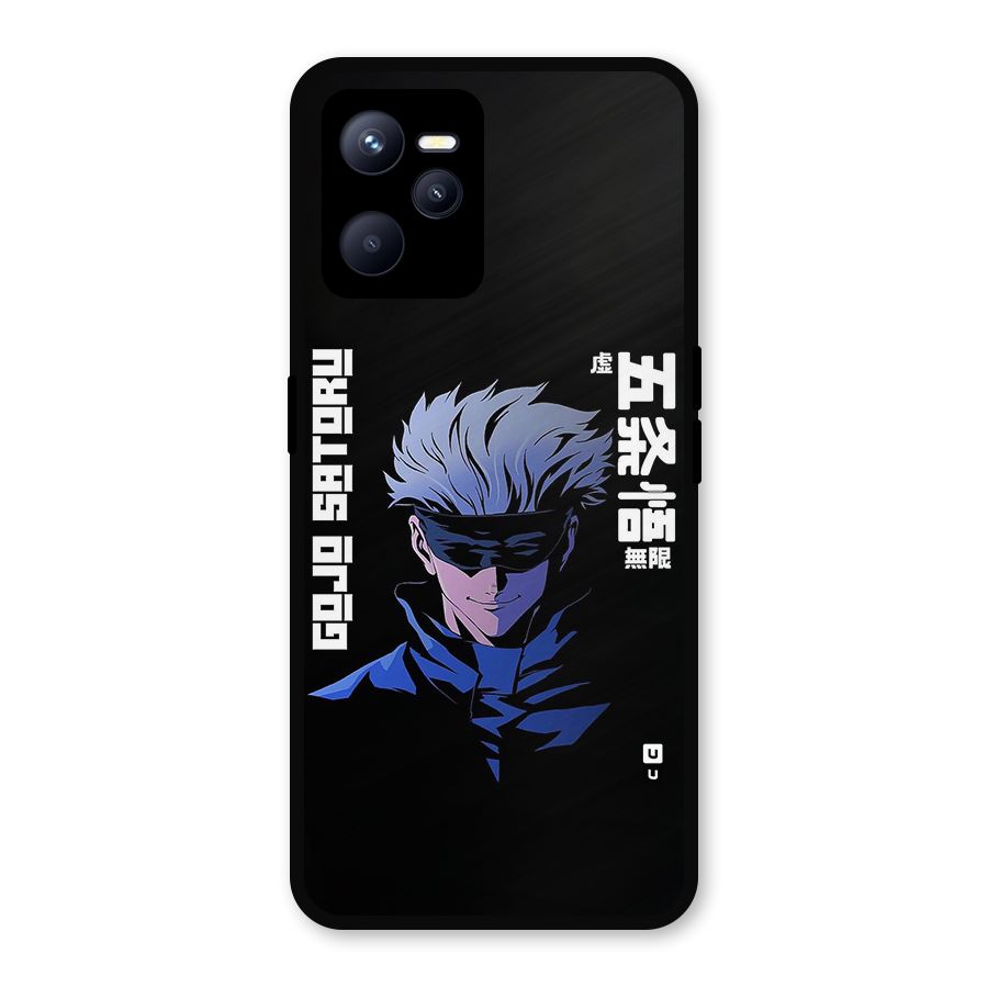 Gojo Sataru Smiles Metal Back Case for Realme C35