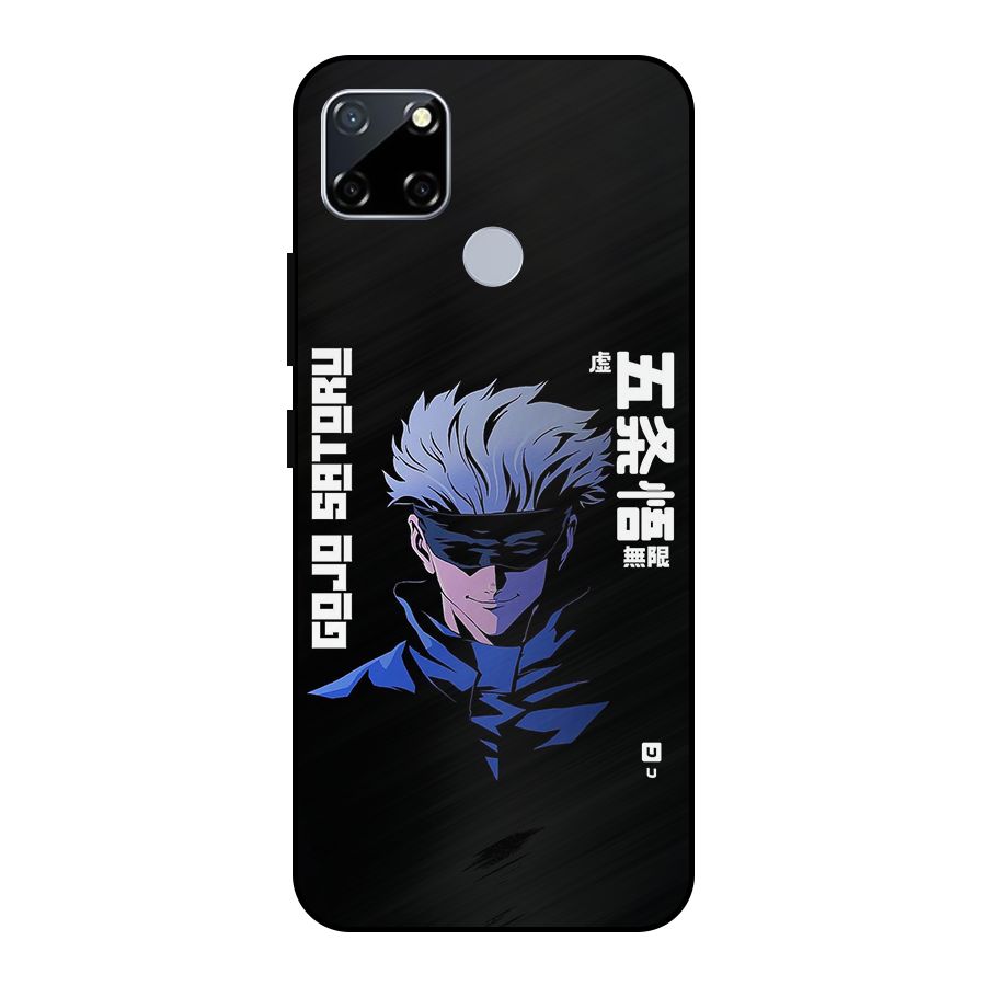 Gojo Sataru Smiles Metal Back Case for Realme Narzo 30A