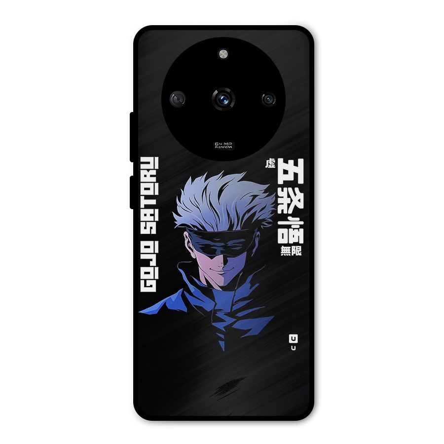 Gojo Sataru Smiles Metal Back Case for Realme Narzo 60 5G