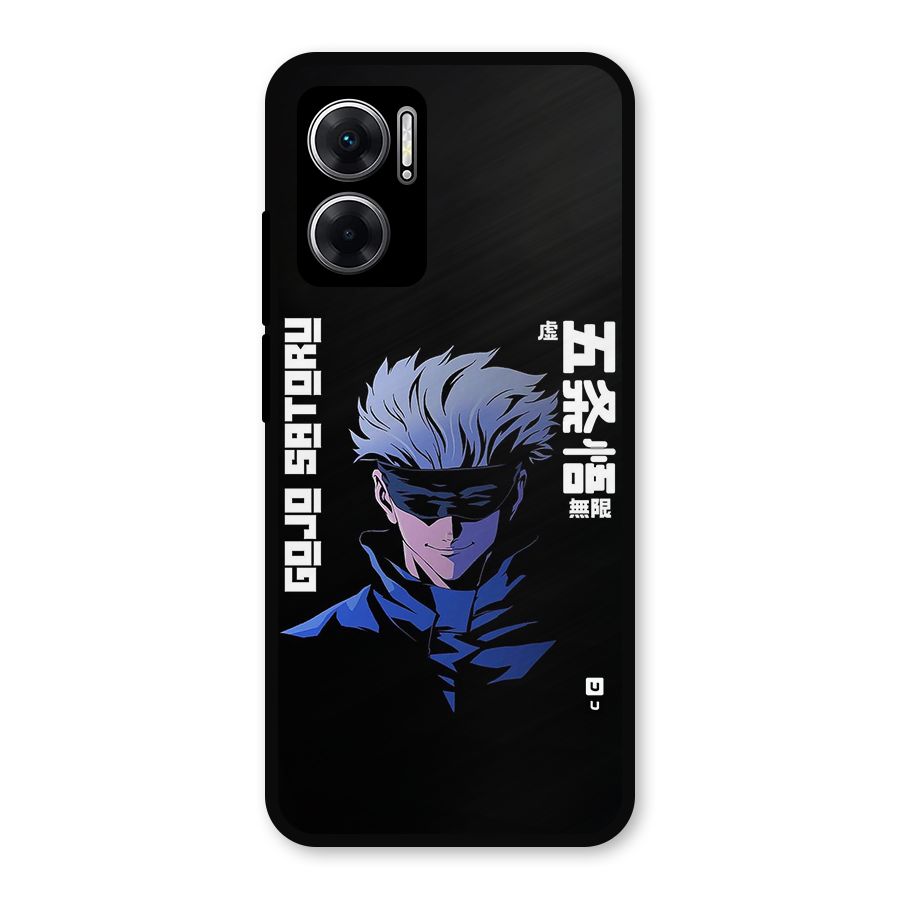 Gojo Sataru Smiles Metal Back Case for Redmi 11 Prime 5G