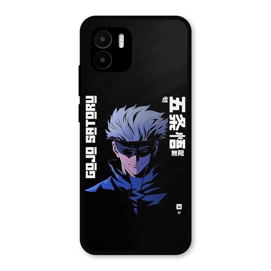 Gojo Sataru Smiles Metal Back Case for Redmi A2