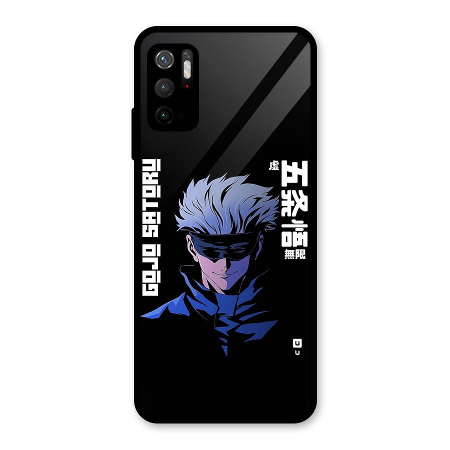 Gojo Sataru Smiles Metal Back Case for Redmi Note 10T 5G