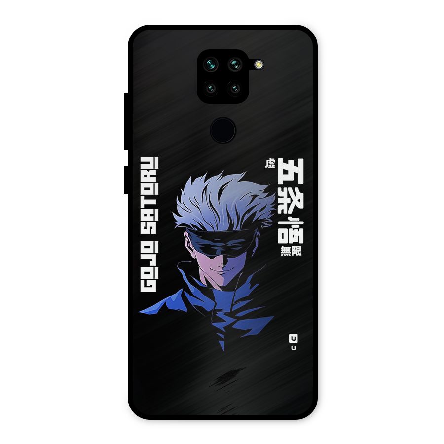 Gojo Sataru Smiles Metal Back Case for Redmi Note 9