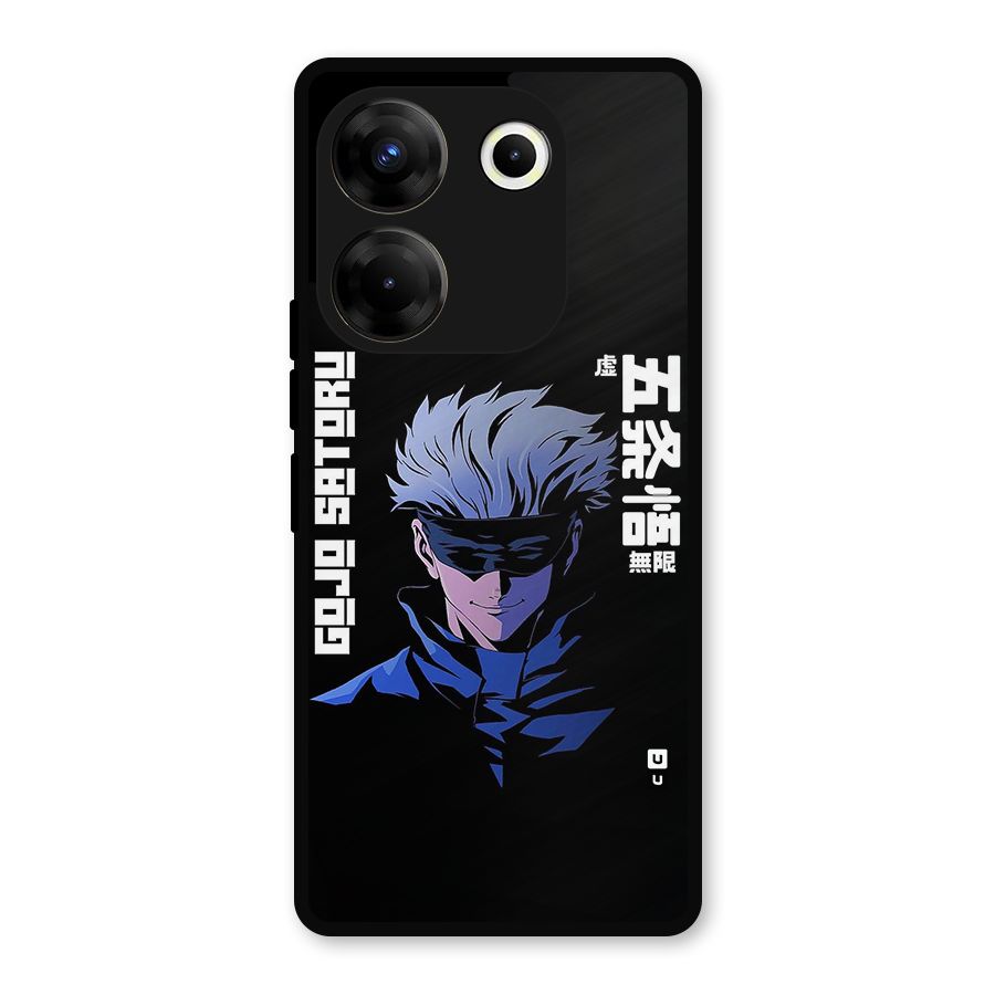 Gojo Sataru Smiles Metal Back Case for Tecno Camon 20 Pro