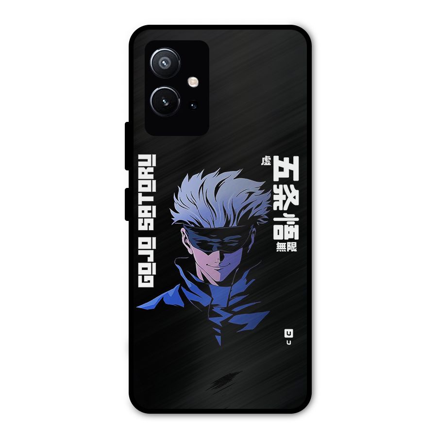 Gojo Sataru Smiles Metal Back Case for Vivo T1 5G