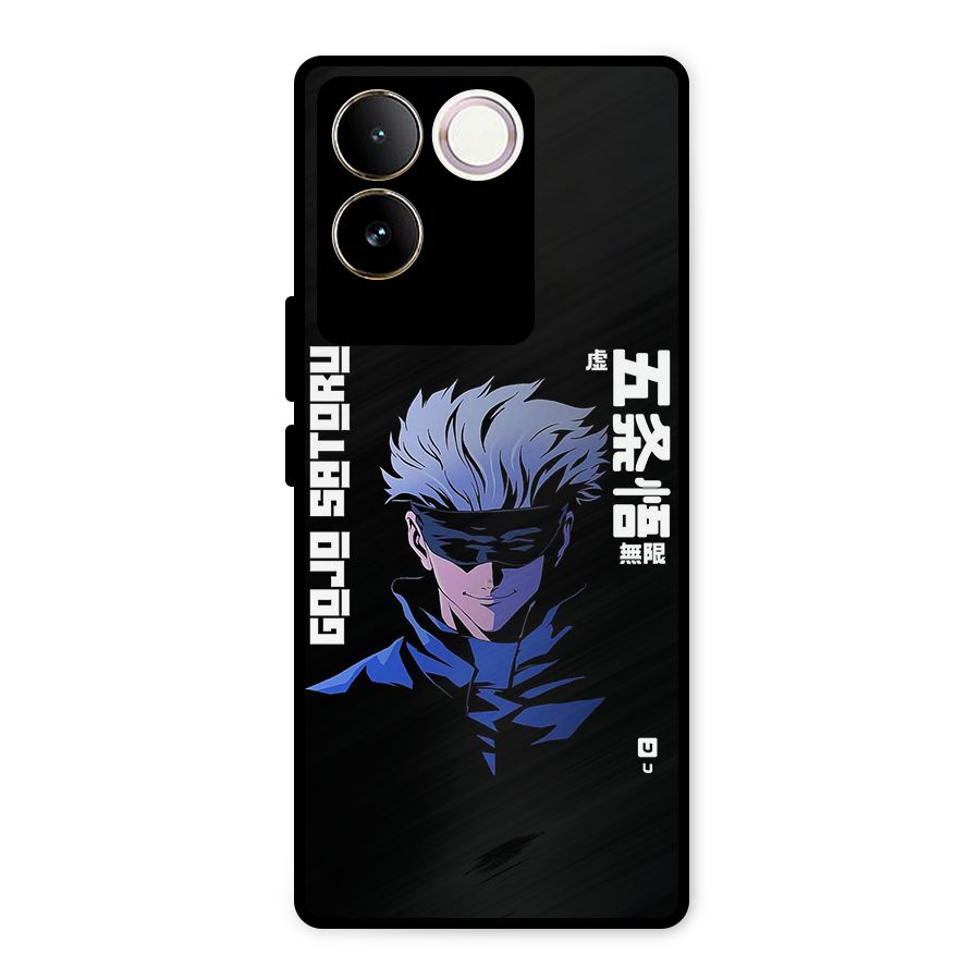 Gojo Sataru Smiles Metal Back Case for Vivo T2 Pro