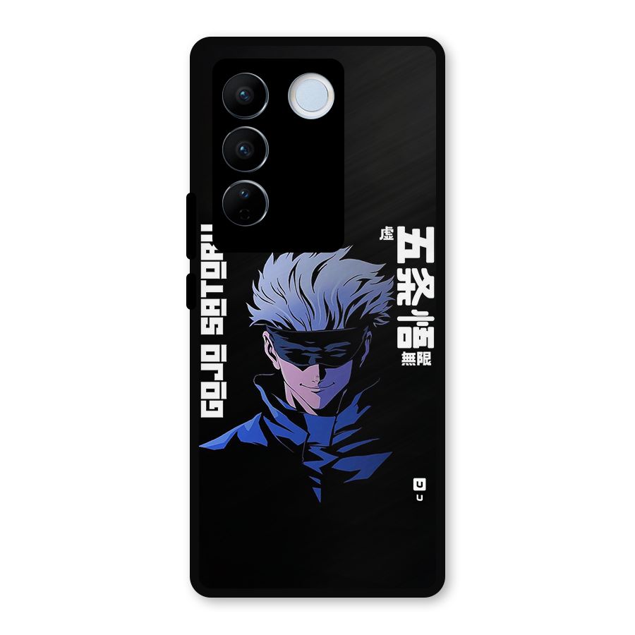 Gojo Sataru Smiles Metal Back Case for Vivo V27