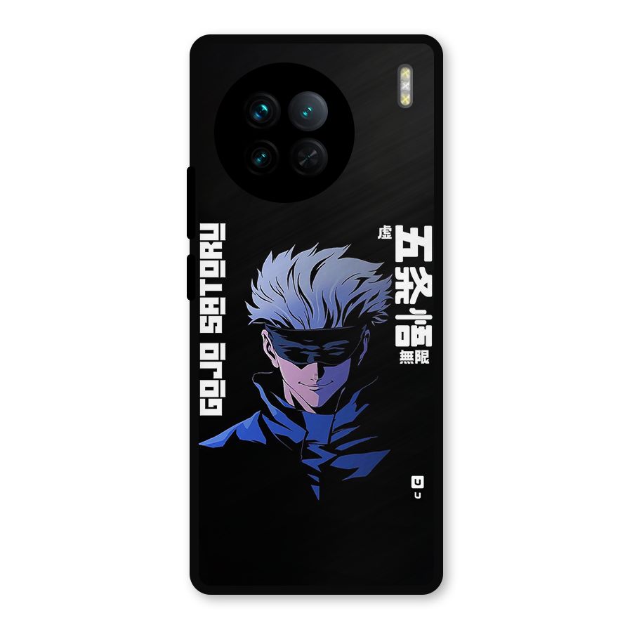 Gojo Sataru Smiles Metal Back Case for Vivo X90