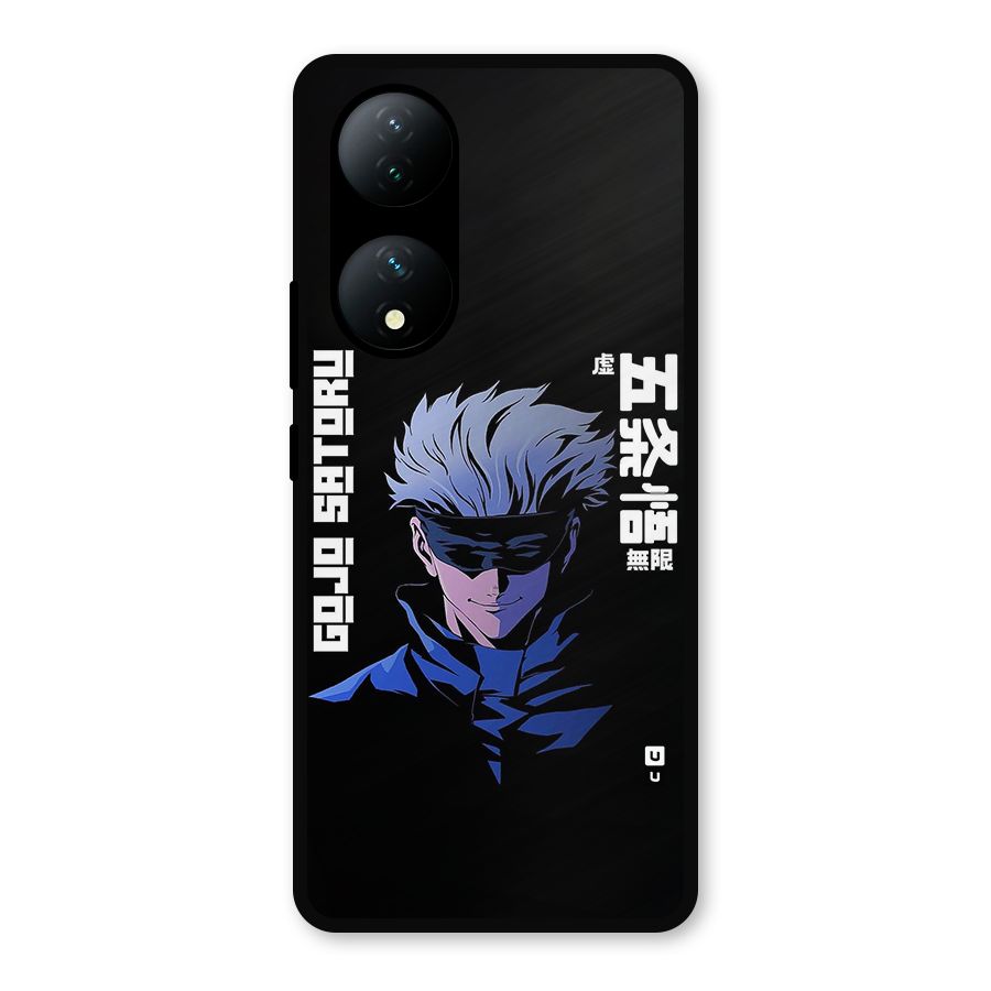 Gojo Sataru Smiles Metal Back Case for Vivo Y100a