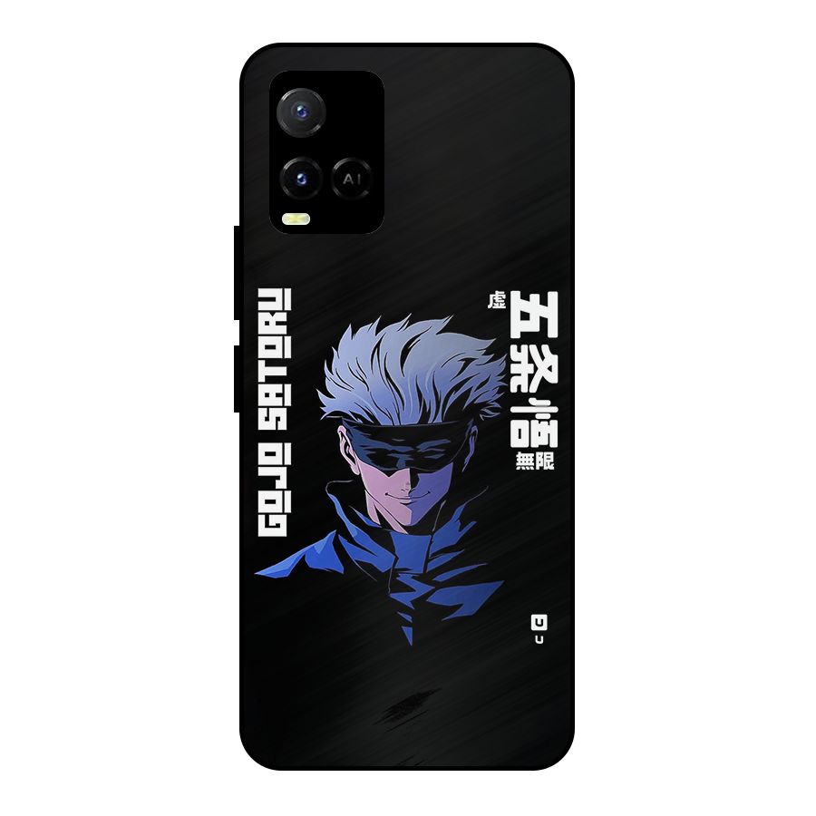 Gojo Sataru Smiles Metal Back Case for Vivo Y21