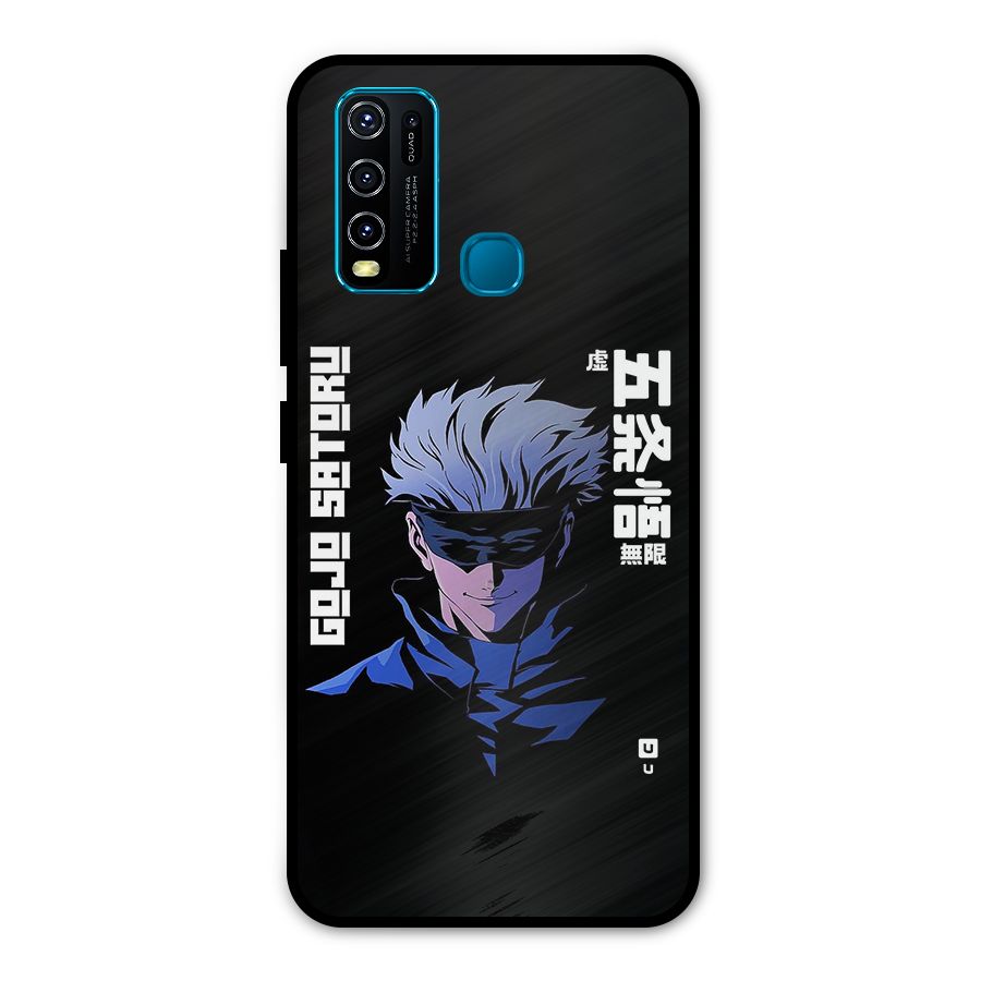 Gojo Sataru Smiles Metal Back Case for Vivo Y30