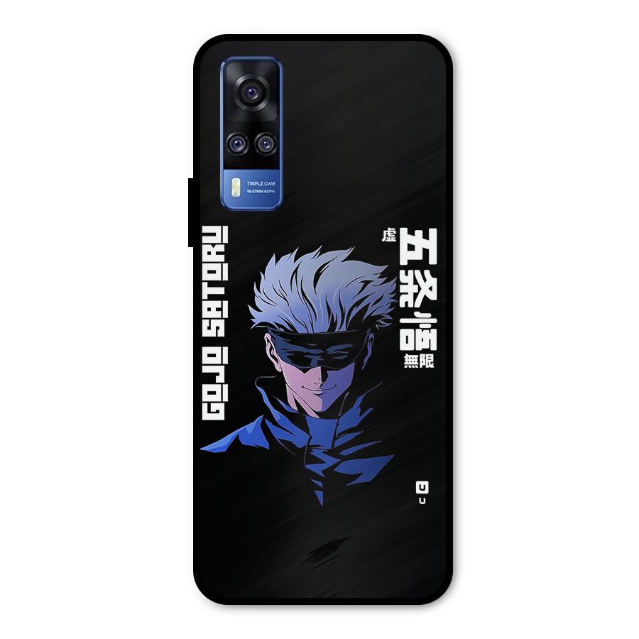 Gojo Sataru Smiles Metal Back Case for Vivo Y31