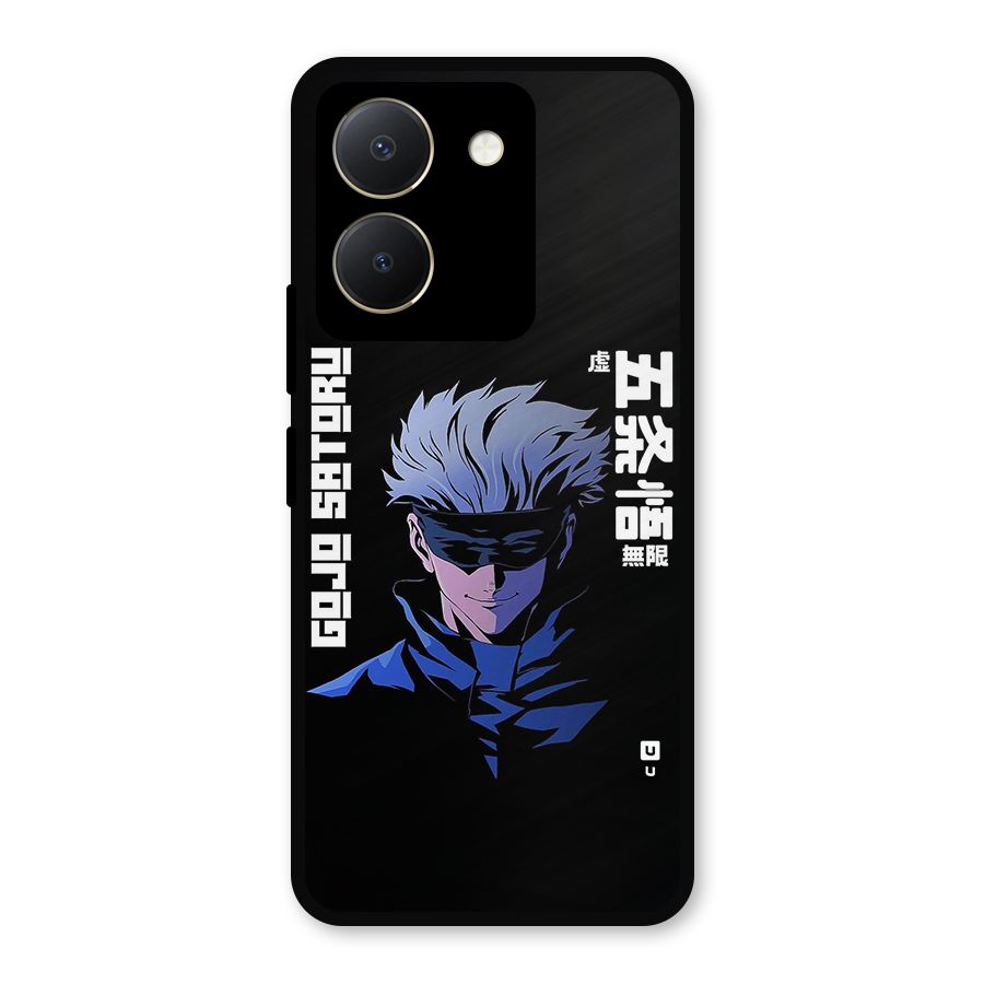 Gojo Sataru Smiles Metal Back Case for Vivo Y36
