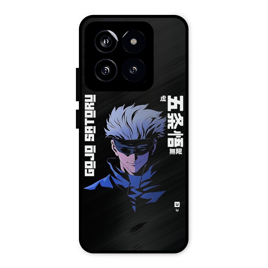 Gojo Sataru Smiles Metal Back Case for Xiaomi 14