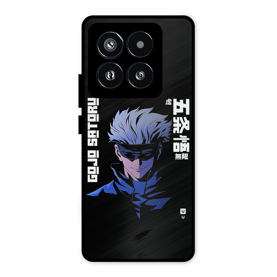 Gojo Sataru Smiles Metal Back Case for Xiaomi 14 Pro