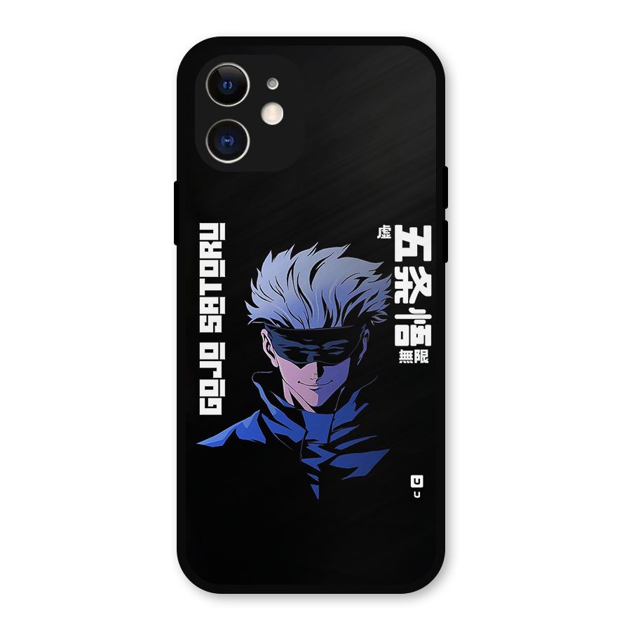 Gojo Sataru Smiles Metal Back Case for iPhone 12