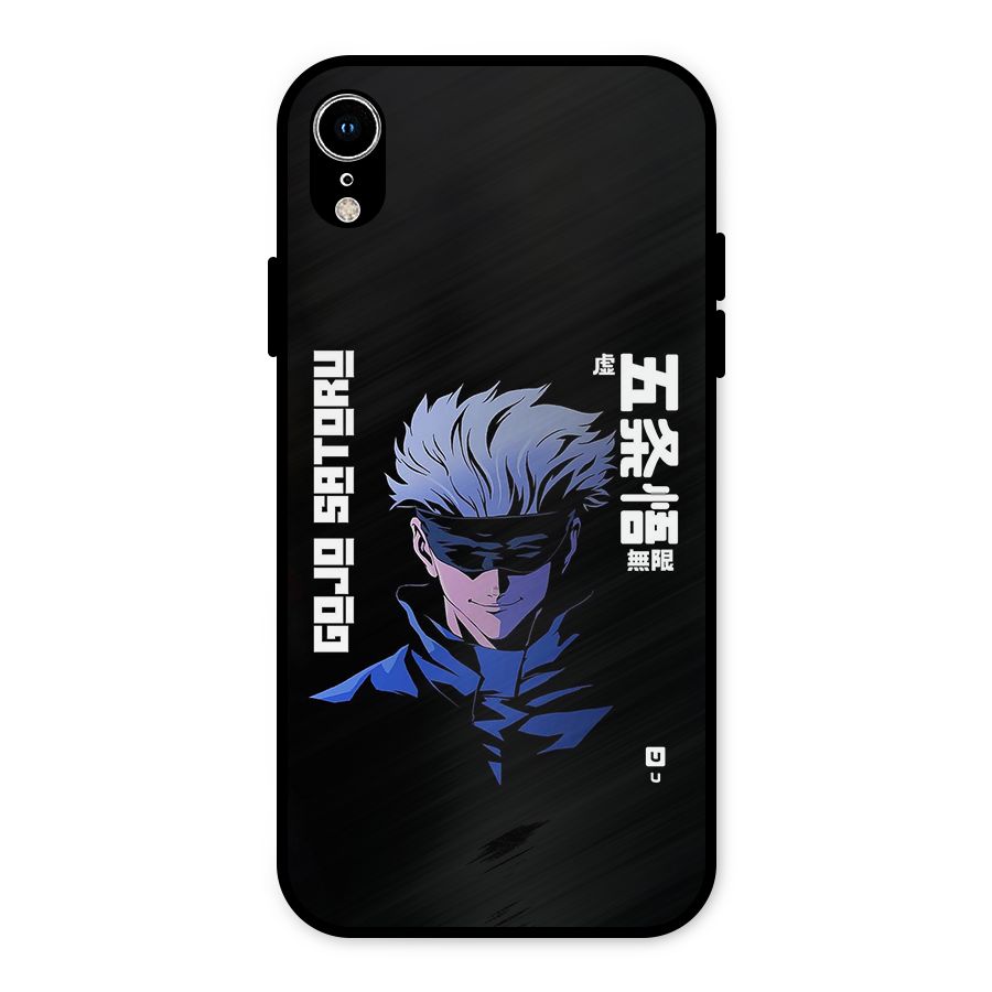 Gojo Sataru Smiles Metal Back Case for iPhone XR