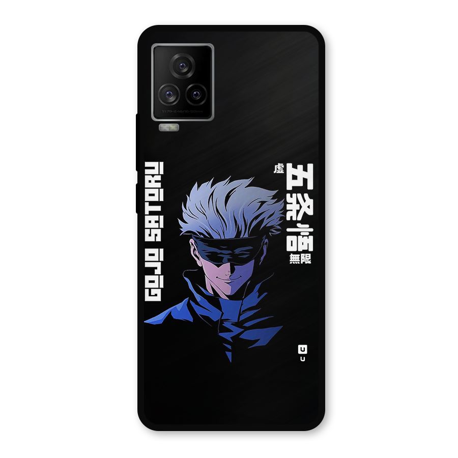 Gojo Sataru Smiles Metal Back Case for iQOO 7 Legend 5G