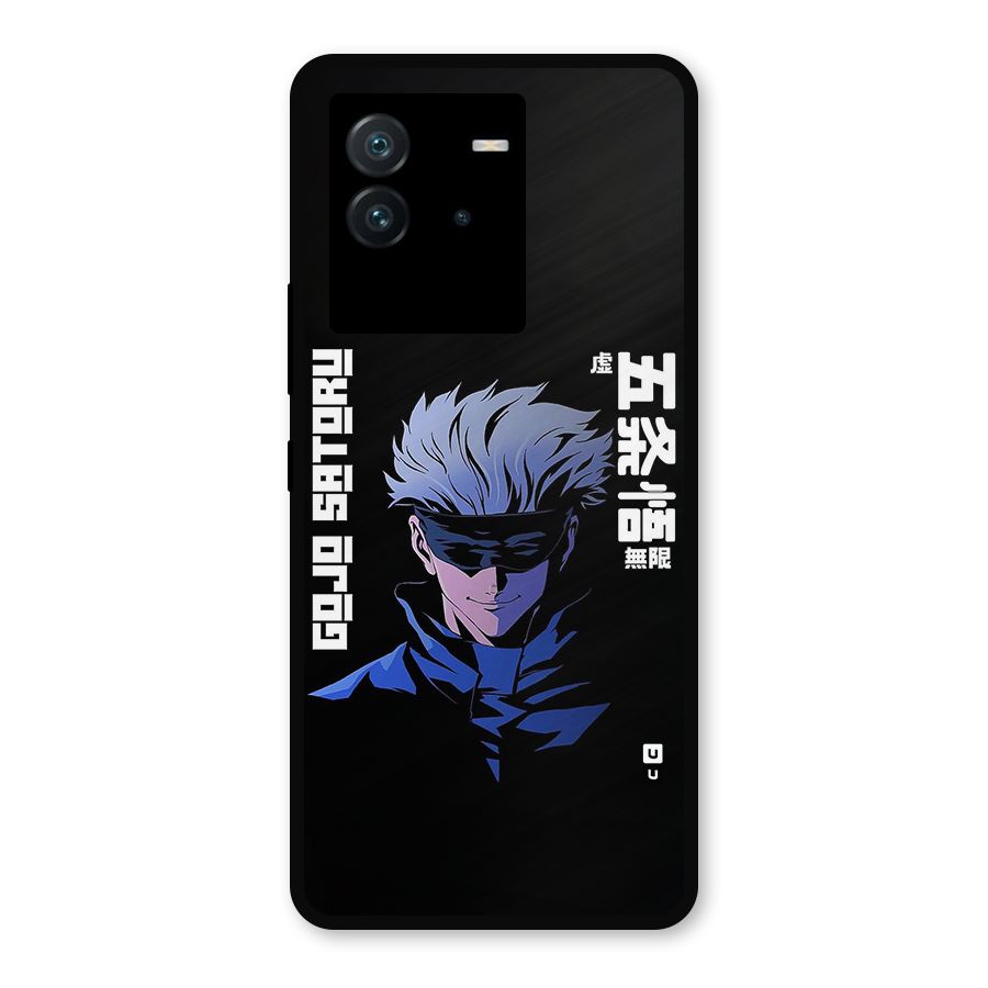 Gojo Sataru Smiles Metal Back Case for iQOO Neo 6 5G